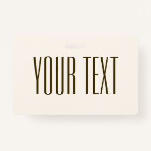 Monogramm, Marke oder Firmenname Off-white Brown Ausweis