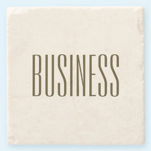 Monogramm, Marke oder Firmenname Off-white Brown Steinuntersetzer