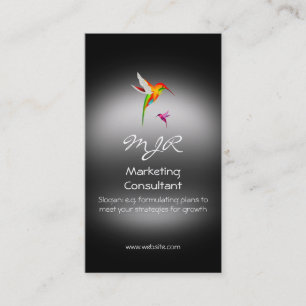 Monogramm, Marketings-Berater, Metallblick Visitenkarte