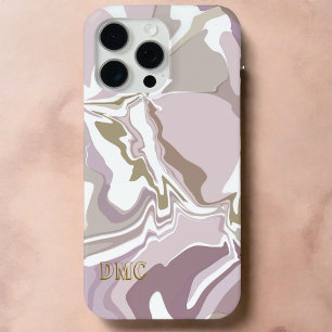 Monogramm Marmor rot Rosa abstrakt-weiß Case-Mate iPhone Hülle