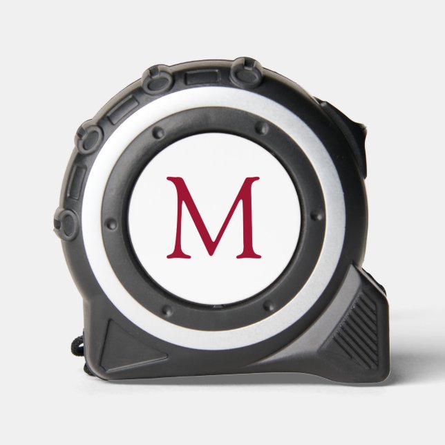 Monogramm - Maßgeschneiderte Letter- und Farbbandm Maßband (Vorderseite)