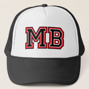 Monogramm "MB" initals Truckerkappe