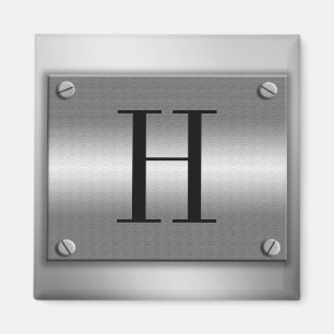 Monogramm-Metallrahmen mit Schrauben-Magneten Magnet