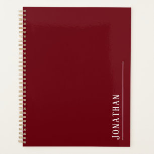 Monogramm minimalist rot planer