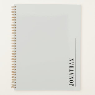 Monogramm minimalistisch hellgrau planer