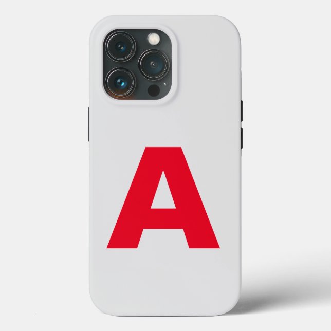 Monogramm Minimalistisch Name Anfänglich modern hi Case-Mate iPhone Hülle (Rückseite)