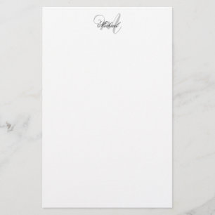Monogramm Minimalistisch Schlicht Modern Briefpapier