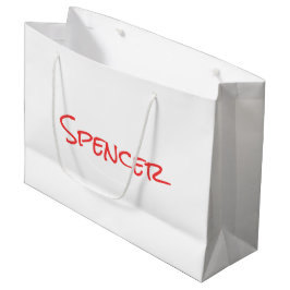 Monogramm minimalistischer benutzerdefinierter Nam Große Geschenktüte