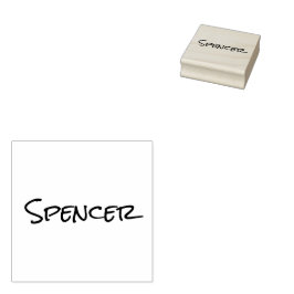 Monogramm minimalistischer benutzerdefinierter Nam Gummistempel