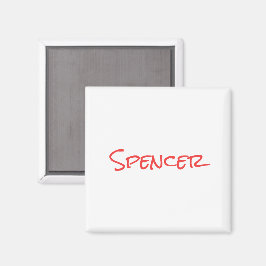 Monogramm minimalistischer benutzerdefinierter Nam Magnet