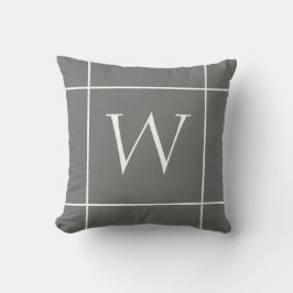 monogramm minimalistisches Design, kundenorientier Kissen