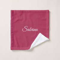 Monogramm minimalistisches Kirschrosarot