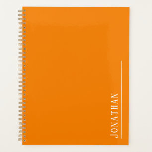 Monogramm-Minimalorange Planer