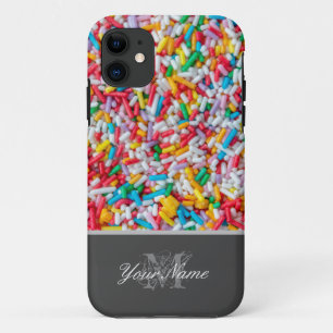 Monogramm mit bunten Zucker Sprinklen! Case-Mate iPhone Hülle