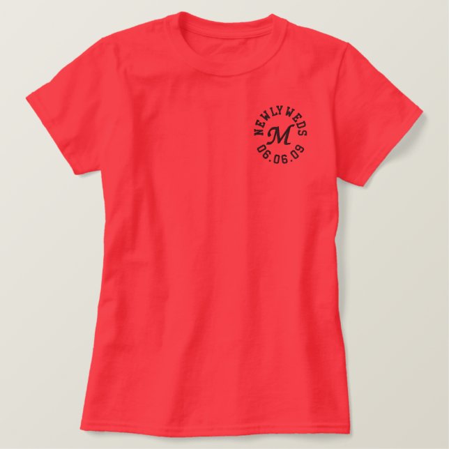 Monogramm mit Datum Polo (Design vorne)
