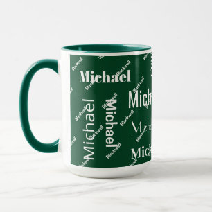 Monogramm mit einem Vornamen und einem Nachnamen, Tasse
