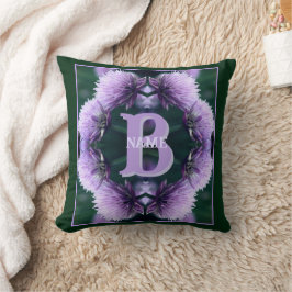 Monogramm mit Ihrem Anfangsbuchstaben Name Allium Kissen