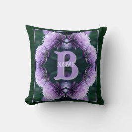 Monogramm mit Ihrem Anfangsbuchstaben Name Allium Kissen