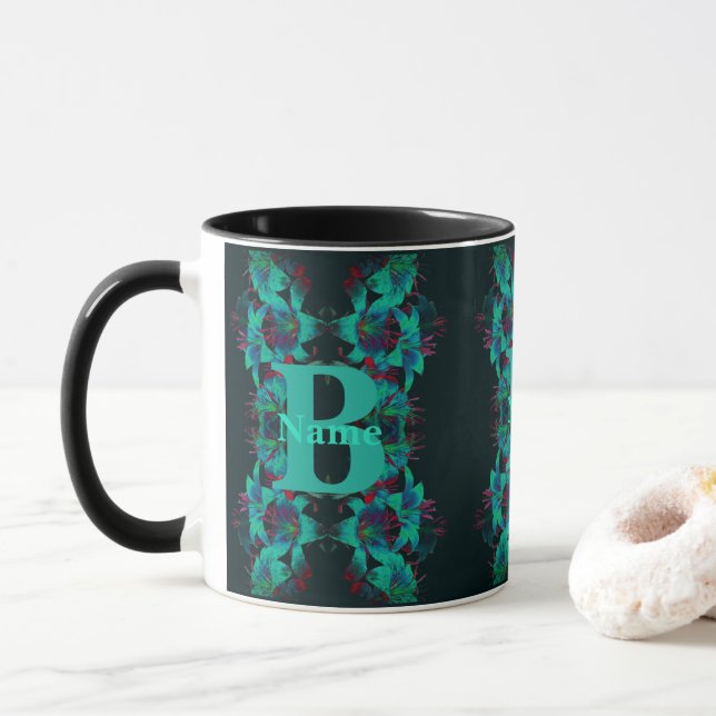 Monogramm mit Ihrem initialen Namen Lily Kunst Per Tasse (Mit Donut)