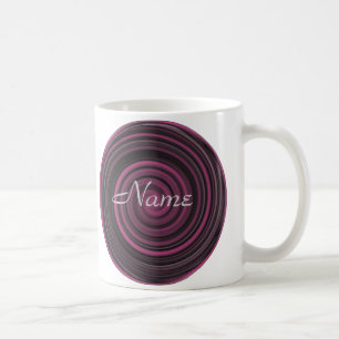 Monogramm mit Ihrem Namen Pflaumenwirbel Personali Kaffeetasse