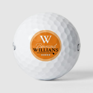 Monogramm Mit Monogramm orange Golfball