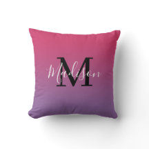 Monogramm mit neuem Namen rosa bis Lila grau