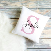 Monogramm mit neuem Personalisierten Namen Pink