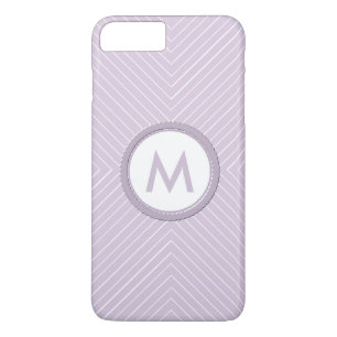 Monogramm mit Zickzack Muster iPhone 8 Plus/7 Plus Hülle