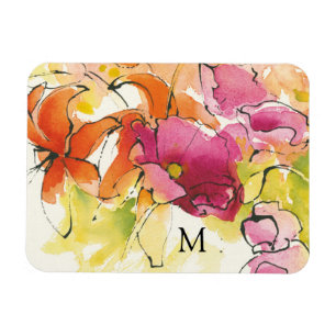 Monogramm   Mitte Juli Magnet