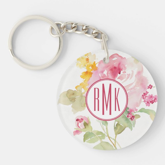 Monogramm | Mitte Juli Schlüsselanhänger (Vorderseite)