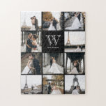 Monogramm Modern 9 Fotolage<br><div class="desc">Fügen Sie 11 Fotos Ihres Familientages oder Hochzeitstages hinzu und fügen Sie Ihr individuelles Monogramm hinzu. Es wird jedem Spaß machen,  dieses Rätsel zusammen zu stellen.</div>