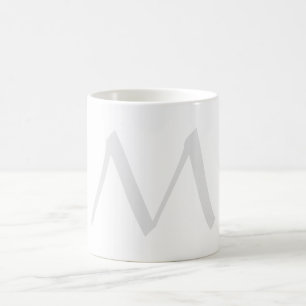 Monogramm modern einfache Minimalist Plain Kaffeetasse
