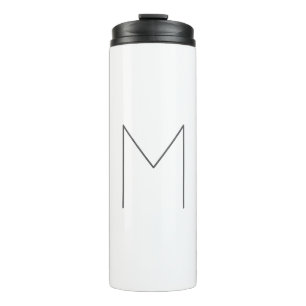 Monogramm modern einfache Minimalist Plain Thermosbecher