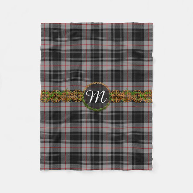 Monogramm Moffat Tartan Fleecedecke (Vorderseite)