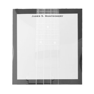 Monogramm Musik E-Bass-Gitarre Notizblock