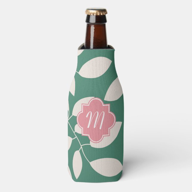 Monogramm Muster Flasche Cooler Gemütlich Flaschenkühler (Flaschenvorderseite)