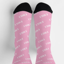 Monogramm-Muster für personalisierte Bezeichnung Socken