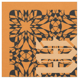 Monogramm-Muster für Vintage Stile Stoff