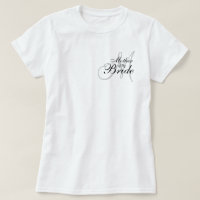 Monogramm Mutter der Braut Hochzeit T—Shirt