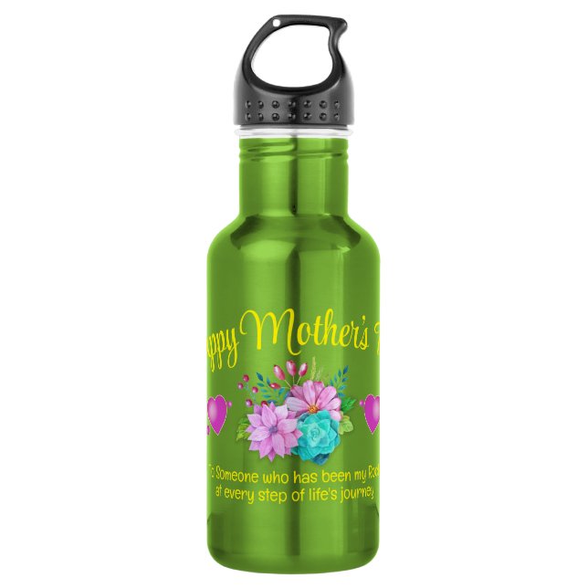 Monogramm-MUTTER-Tag Edelstahlflasche (Vorderseite)