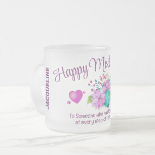 Monogramm-MUTTER-Tag Mattglastasse