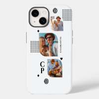 Monogramm Name 3 Foto-Collage trendy modern