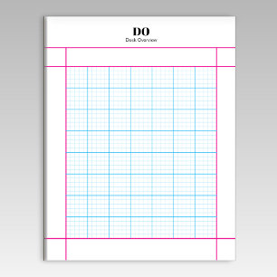Monogramm-Name 5x5 Ingenieurpapier Notizblock