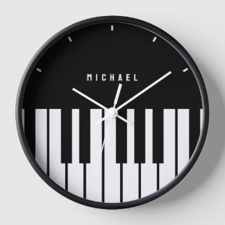 Monogramm-Name der Tastatur für Schwarz und Weiß Uhr