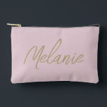 Monogramm Name Elegant Modernes Minimalistisches R Zubehörtasche<br><div class="desc">Monogram Name Elegant Modernes Minimalistisch Blush Pink Accessoire Pouch. Stilvoll personalisieren Sie mit Ihrem individuelle Name.</div>