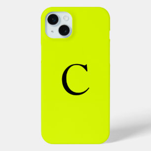 Monogramm Name Fluorescent Chartreuse Gelbe Nebel Case-Mate iPhone Hülle