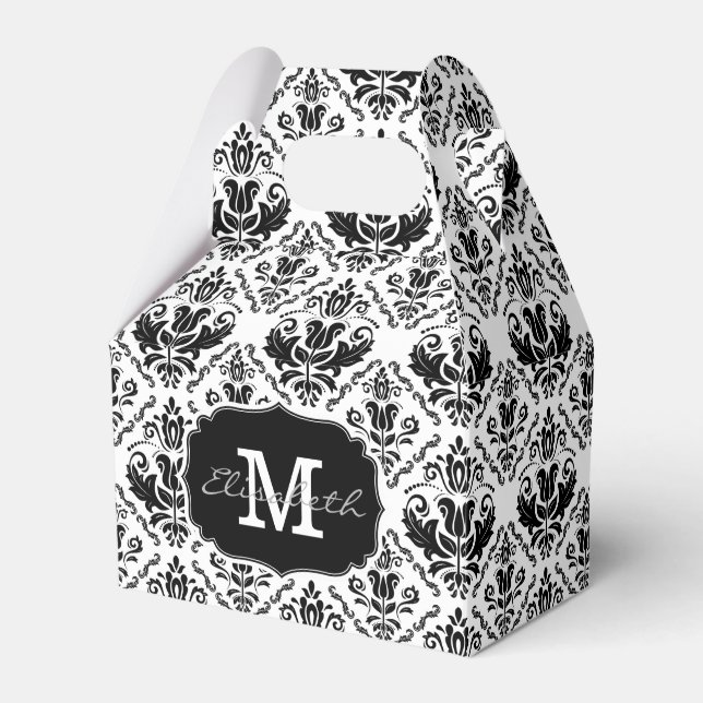 Monogramm-Name für den klassischen und schicken Sc Geschenkschachtel (Vorderseite)