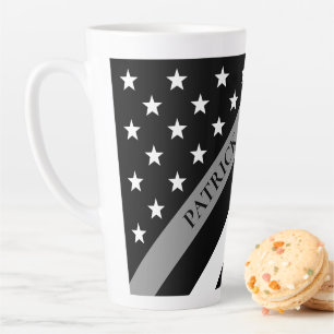 Monogramm-Name für die Korrektur der dünnen grau Milchtasse
