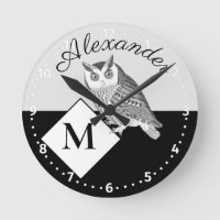 Monogramm-Name für Schwarz-Weiß-Schale