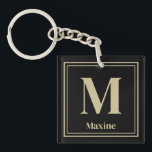 Monogramm Name - Geschenke für den Personalisierte Schlüsselanhänger<br><div class="desc">Erstellen Sie einen Schlüsselanhänger für Monogrammnamen. Perfekt Personalisierte Schlüsselanhänger Geschenke für Geburtstage,  Ferien oder Ferienhäuser Schlüsselanhänger.</div>
